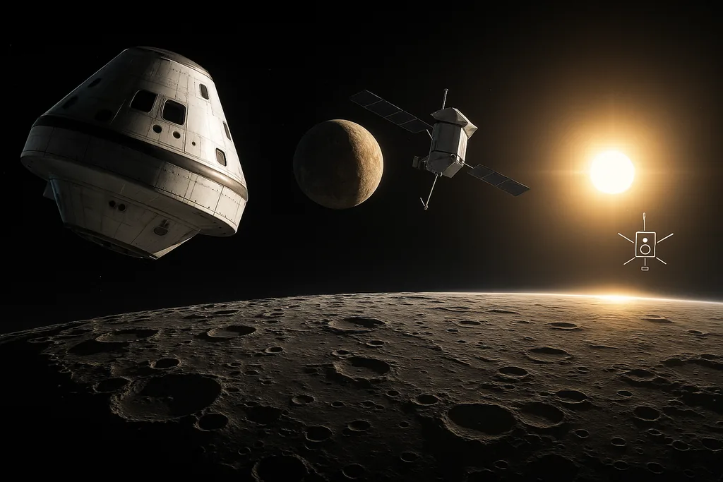 Moon, Mercury and Magnetospheres: Five 2026 Missions